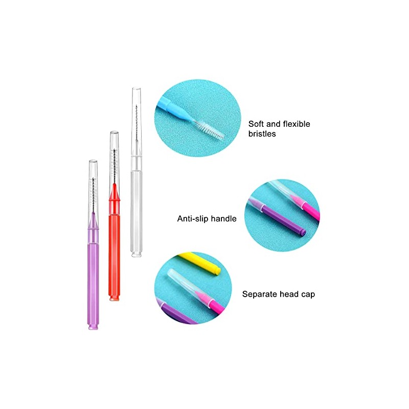 120 Piezas Cepillos Interdentales, BetterJonny Suave Cepillo Interdental de Dientes