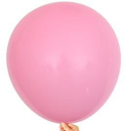 KALOR 18 Inch Pink Balloons, 10 Pcs Matte Latex Balloons Big Round Balloons for Wedding, Baby Shower, Birthday Party and Event Decoration
