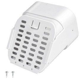 Kisotay 3"x4" Type-A Gutter Downspout Extensions, Removable Downspout Diverter, Gutter Splash Guard, Outlet Filter & Leaf Guard for Bottom of Downspouts(White)