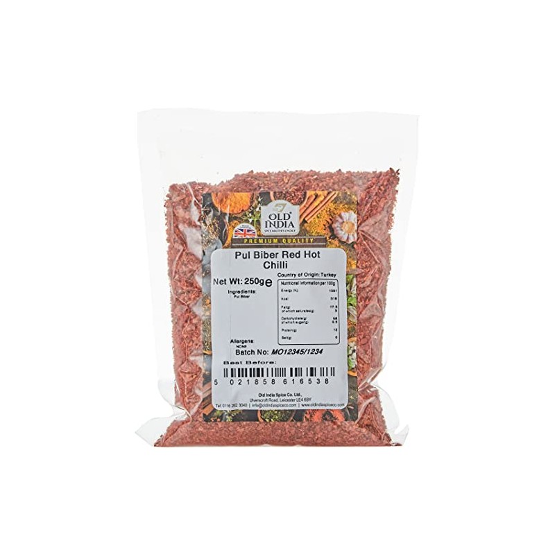 Old India Pul Biber Red Hot Chilli 250g
