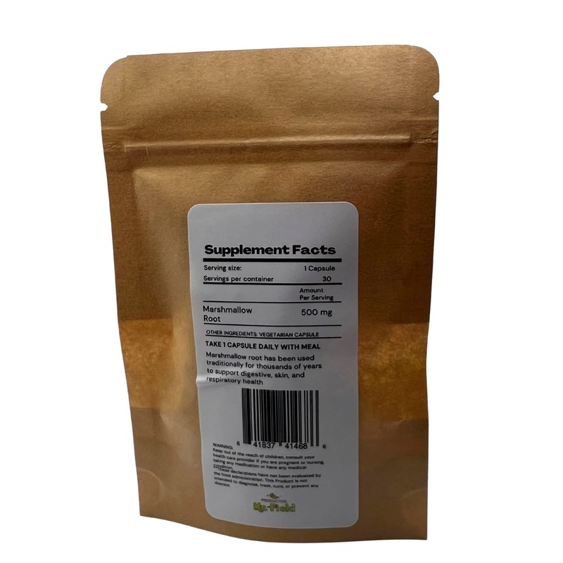 PRODUCTOS MR. FIELD Marshmallow Root Capsules 500 mg Quantity 30