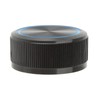 Guitar Knob Aluminum Black Plate Blue Line Professional 1/4in Axes