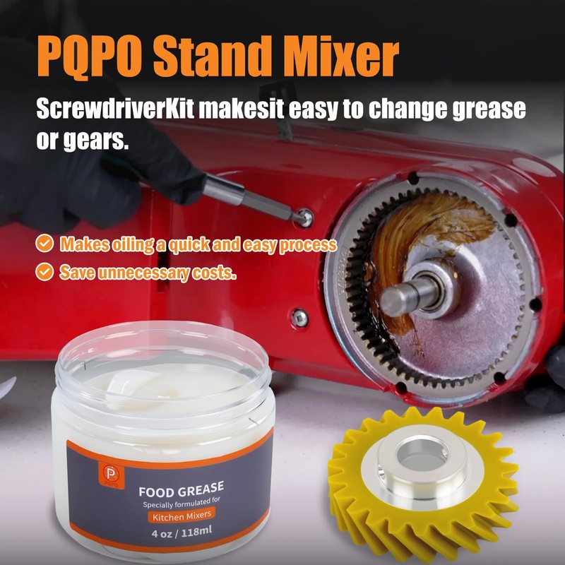 Grease Kit Compatible with KitchenAid Stand Mixer,Includes 4 Oz Food