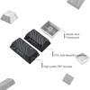 double shot PBT keycaps,white and black,Topographic keycaps,lines backlit,Shine Through keycap,Side