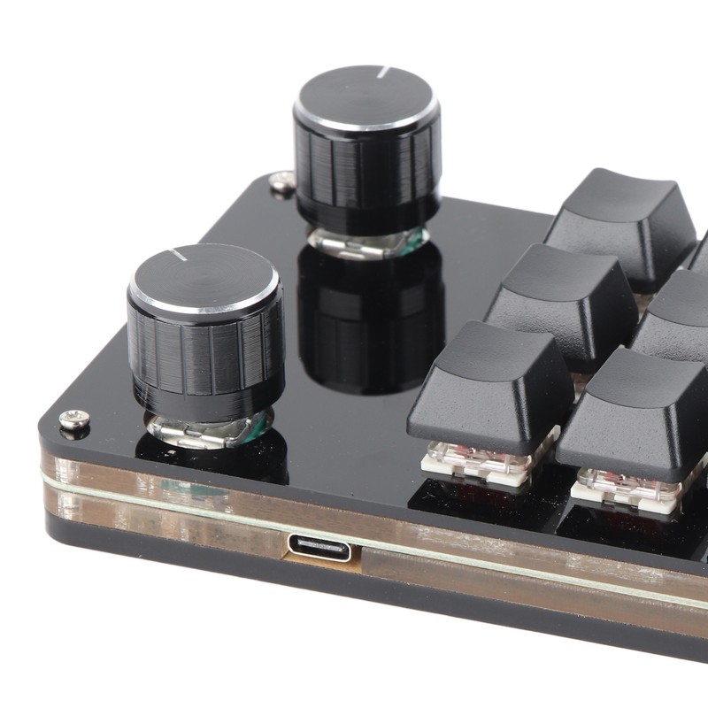 Red Switch Macro Keyboard Plug and Play Ergonomic Customized Knobs