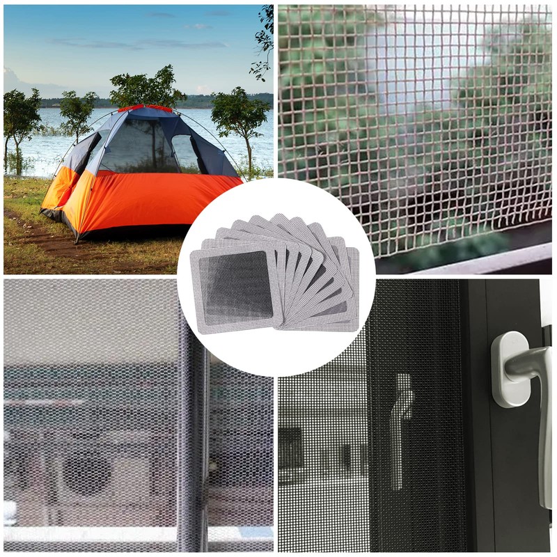10pcs Mesh Repair Patch, Self Adhesive Window Screen Repair Kit