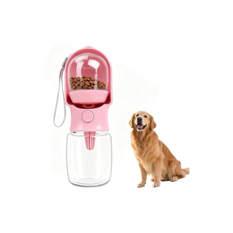 1 Combinación De Botella De Agua Para Perro Y Botella