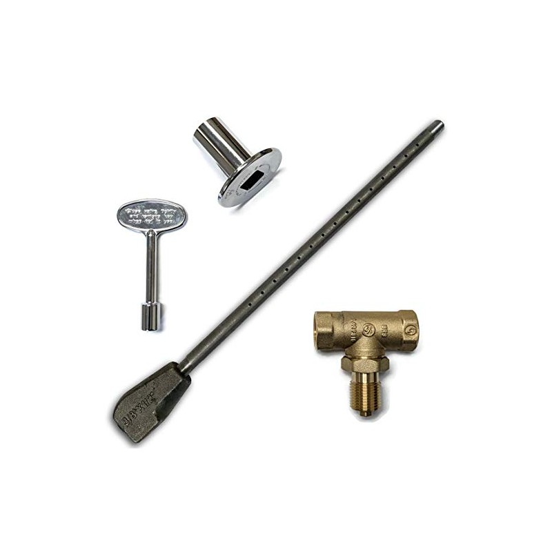 Midwest Hearth Universal Log Lighter Kit with Burner Pipe, Straight