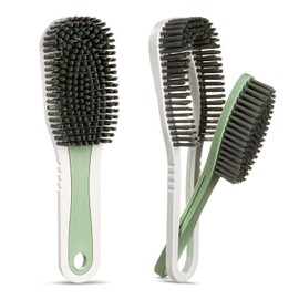 Heavy Duty Scrub Brush | Comfort Grip Cleaning Brushes for Household Use,Detachable Dual-Use Cleaning Brush Tool - for Clothes Shoes Bathroom (2PCS)