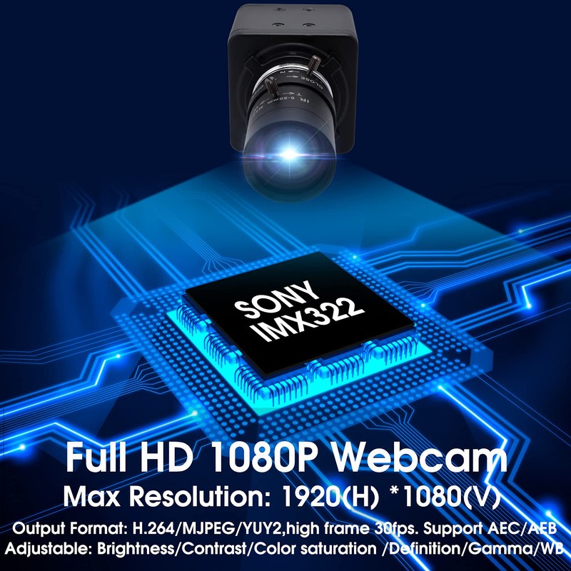 Svpro 5-50mm Zoom USB Web Camera 1920x1080 Full HD Computer