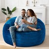 HABUTWAY Bean Bag Chair: Giant 5' Memory Foam Furniture Bean
