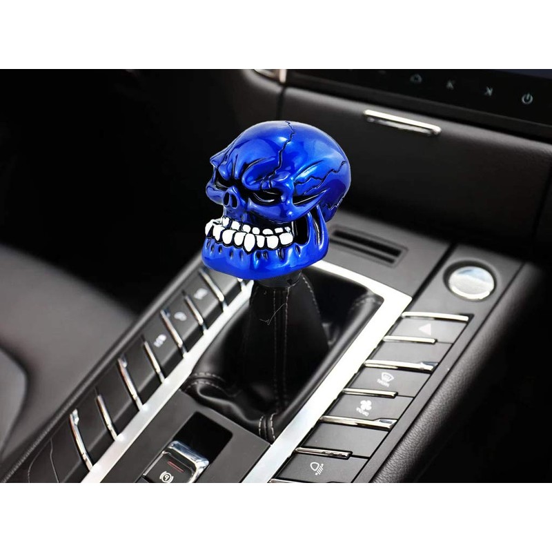 Lunsom Skull Shifter Knobs Resin Shift Head Most Car Transmission