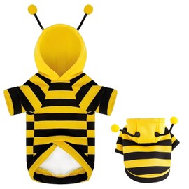 Dog Clothes, Cute Dress Up Costume Apparel Cat Clothes, Bee Hoodies Cat Costumes for Pets Suitable for Small and Medium Sized Pets and Animal Enthusiasts