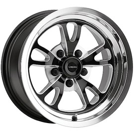 Vision 149 PATRIOT Custom Wheel - 15x4, -19 Offset, 5x114.3 Bolt Pattern, 83.1mm Hub - Gloss Black with Milled Spokes Rim
