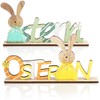 com-four® Decorative Easter Stand-Up Display, Decorative Lettering for Easter, Self-Standing