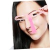 Housoutil Sets Convenient Eyebrow Stencils Plastic Templates Lip Mold Wear-resistant