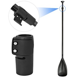 SUP Paddle Clamp, Quick Release Clamp, Adjuster Buckle, Quick Release Paddle Shaft Clamp, Clamp Pop-up Button for Water Sports Surfing Adjustable SUP Paddle Shaft Black