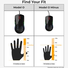 Glorious PC Gaming Race USB model O- Gaming-Maus - Black, Glossy