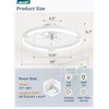 LEDIARY Ceiling Fans with Lights and Remote, 20'' Low Profile