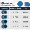 Shineboc 48PCS Flap Discs, Quick Change Sanding Discs 2 Inch