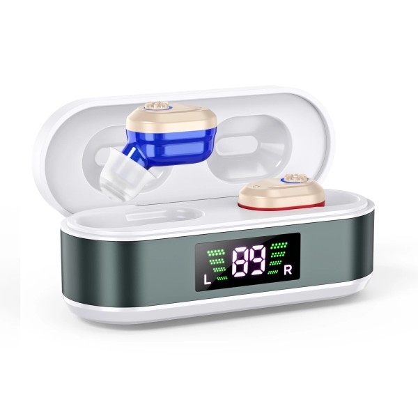 K&FCOPTEE Rechargeable Hearing Aids Hearing Loss with Invisible Into Ear