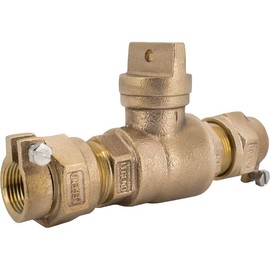 PlumberStop - 3/4 Clamp Style MacPac Curb Stop Water Service Fittings, For Water Main Copper Tube Size Poly K Copper Hard or Soft