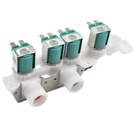 5304511334 Washer Water Inlet Valve Assembly Compatible with Frigidaire Washing Machine Water Inlet Valve FFTW4120S FFTW4120SW Replaces 33090115 5304536496 5304526580 5304536938