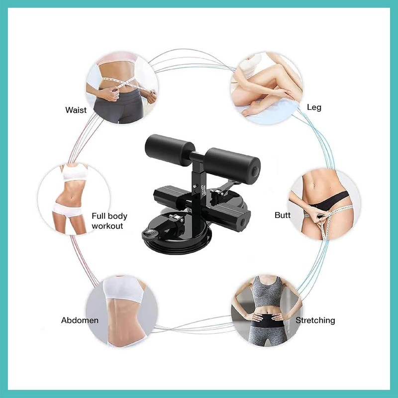 AIMALL Sit-Up Assistant with Double Suction Cups 10.5in Ab Trainer