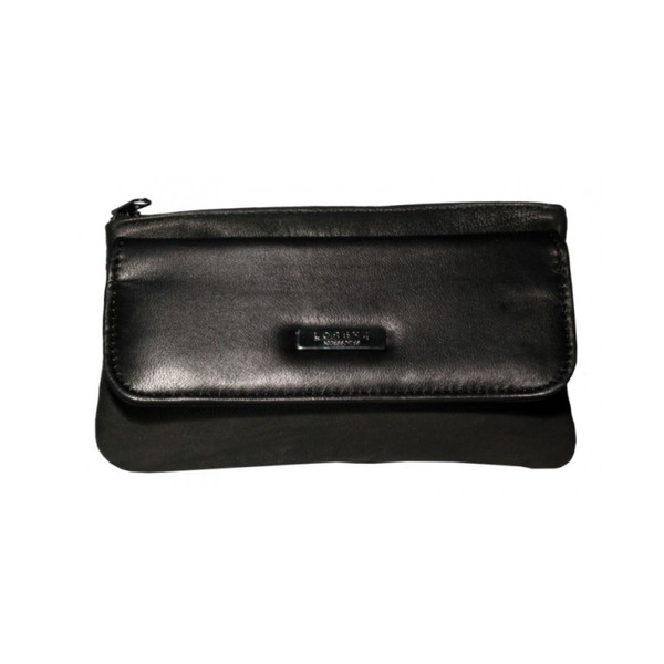 Lorenz Womens Ladies Black Soft Leather Slim Purse W13/1221L by