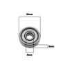 ECSiNG 10PCS 625ZZ Deep Groove Ball Bearings ABEC-5 Double Metal