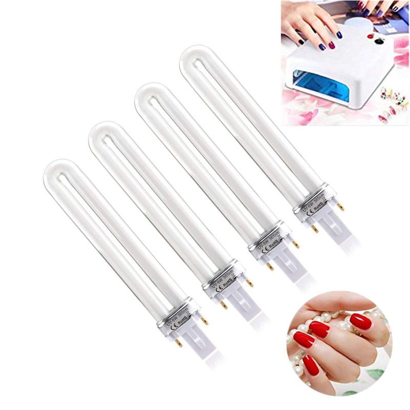 XICHEN 4 PCS/Set Light Bulbs Replacement 9W UV 365nm Lamp