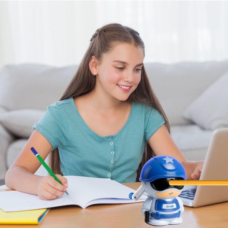 3-Level Adjustable Pencil Sharpener, Manual Sharpener, Desktop Pencil Sharpener, with