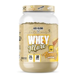 Axe & Sledge Whey More 100% Whey Protein Isolate with Digestive Enzymes(Honey Grizzly Graham)