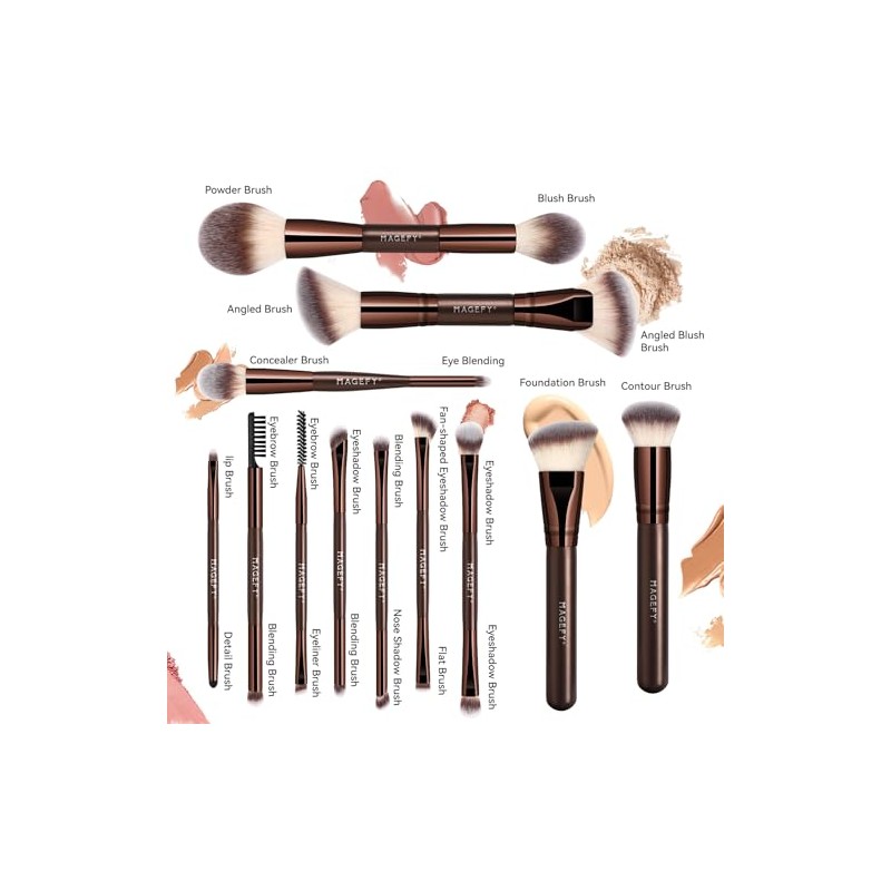 MAGEFY Brochas para Maquillaje Profesional