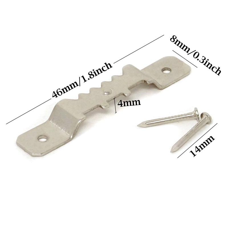 Honbay Photo Frame Accessories, 50PCS Picture Frame Sawtooth Hangers, Double