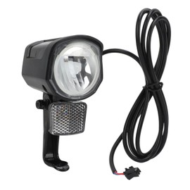 Electric Bike Front Light DC12V to 72V LED Light SM Plug 2 Pin Durable ABS Ebike Headlight for Electric Bike