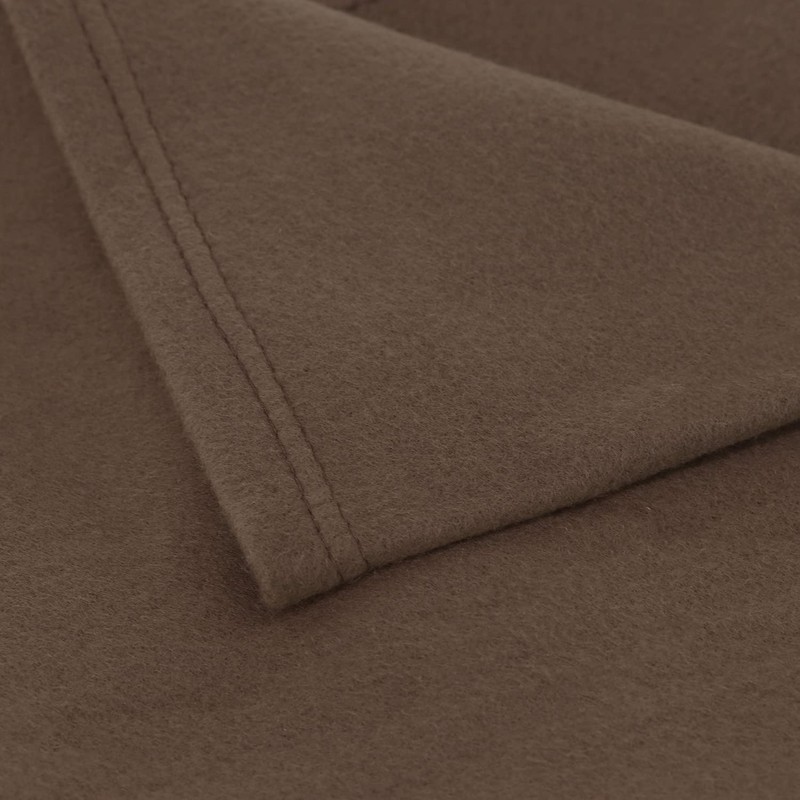 Euromat Polar Fleece Blanket, Cuddly Blanket, Sofa Blanket with Stitched