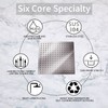 GGStudy High Pressure Square Shower Head 12 Inches Large Stainless