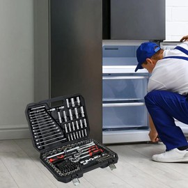 Dithoko 216-Piece Mechanics Tool Set, Household Tool kit, Portable Tool Box for Home, Auto Repair, Diyer and Handyman