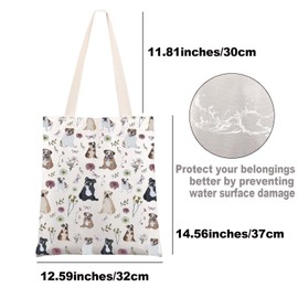MYSOMY English Bulldog Tote Bag English Bulldog Gifts English Bulldog Mom Shoulder Bag Bulldog Owner Gifts (English Bulldog UK)