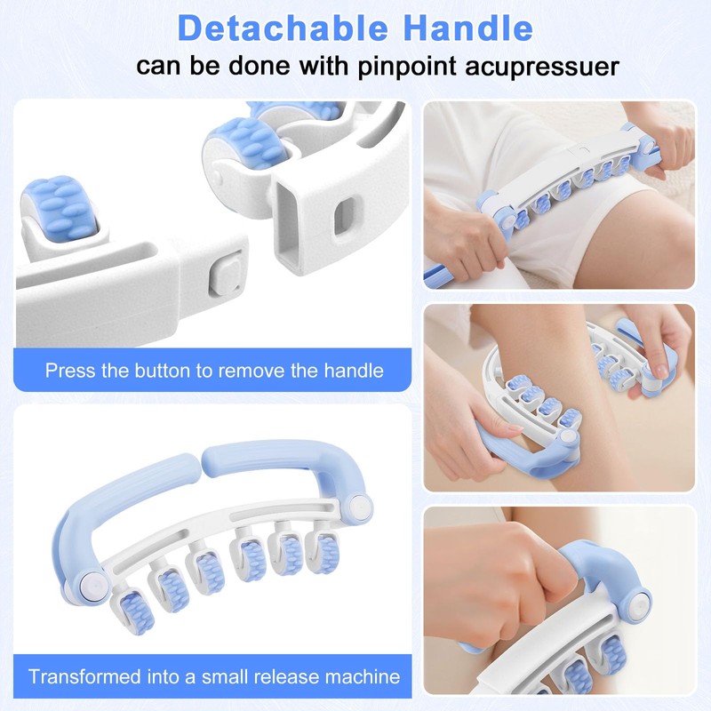 360° Cellulite Massager - 12 Rolls Massage Roller for Legs