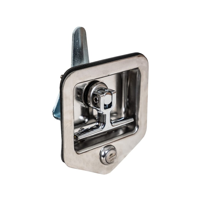 Buyers Products L8855 Locking T-Handle Latch, Polished Stainless Steel Latch