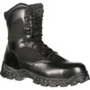 ROCKY AlphaForce Zipper Composite Toe Public Service Boot, Black, Size