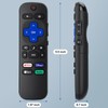 【Pack of 2】 Replacement for Roku-TV-Remote, Compatible for TCL Roku/Hisense