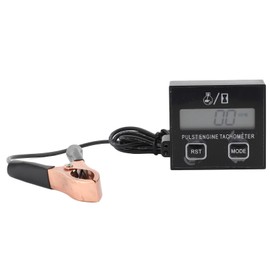 Pulse Engine Tachometer Small Digital LCD Display Speedometer 30000RPM for Lawnmower Chinsaw Cropper ATV Tractor