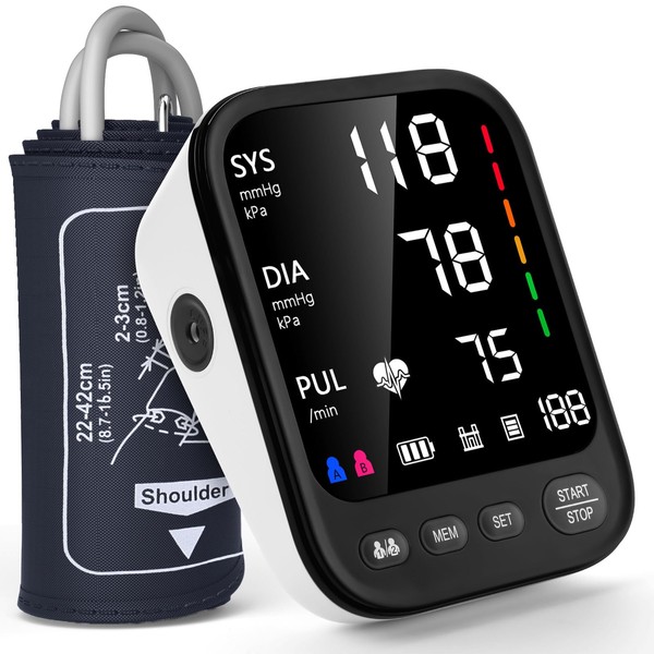 Blood Pressure Machine, Automatic Upper Arm Blood Pressure Monitor with