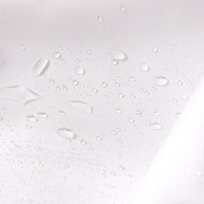 Homehold 240cm Wide By 200cm High White Shower Curtain, Waterproof