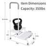 2 Step Stool with Handle for Elderly, Bed Steps for