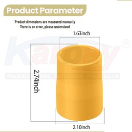 Miter Saw Vacuum Adapter Designed to Use 1-7/8" Vacuum Hose Miter Saw Compatible with Dewalt DWS713 DW715 DWS715 DWS716 DWS779 DWS780 DHS790 Miter Saw Vacuum Yellow