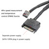 XMSJSIY SATA to 3 Pin 4 Pin PWM Fan Adapter